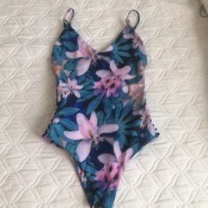 Floral One Piece Swim